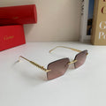 Cartier Lightweight Rimless Silver Lens Sunglasses for Men & Women - 449521