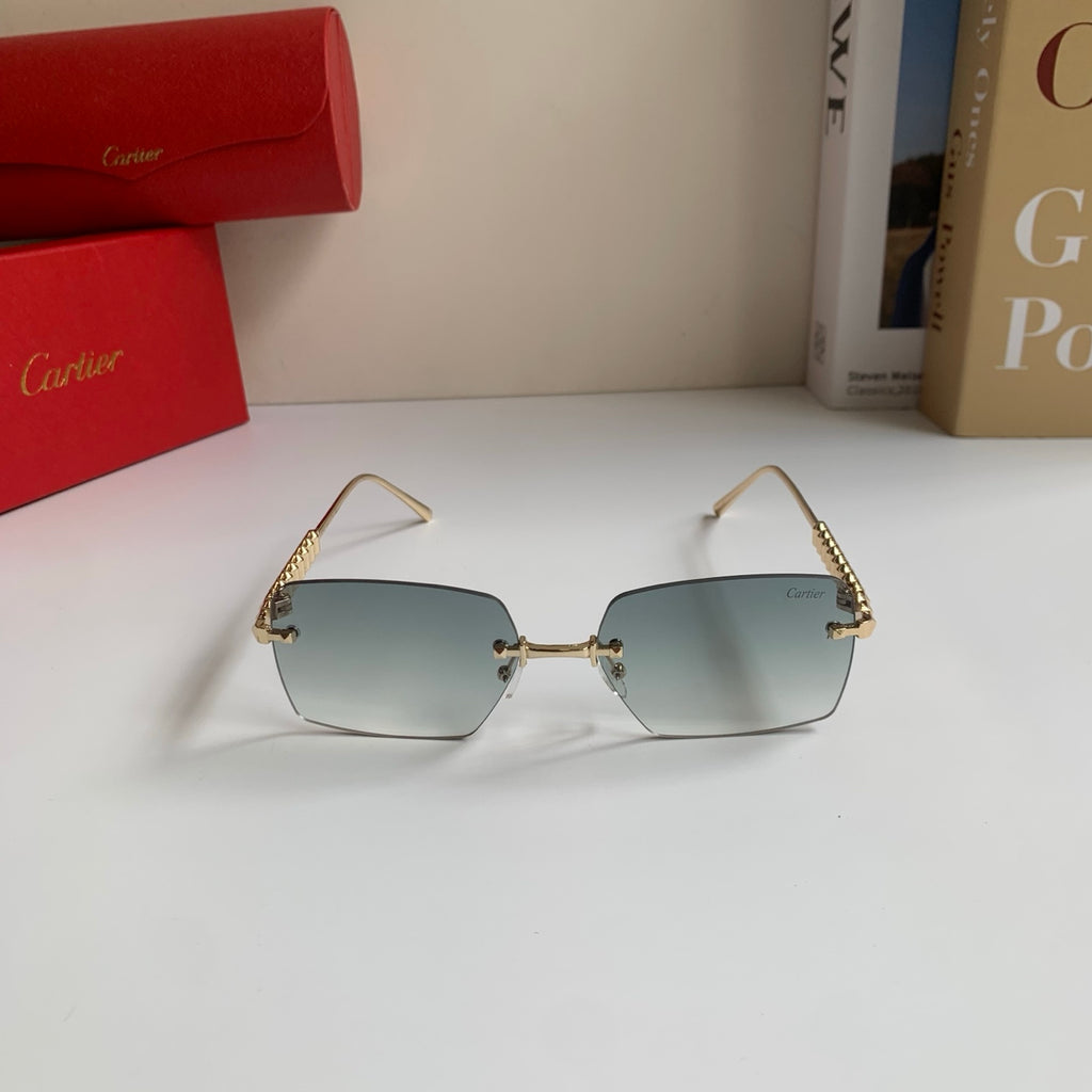 Cartier Lightweight Rimless Silver Lens Sunglasses for Men & Women - 449524 - detail image 3