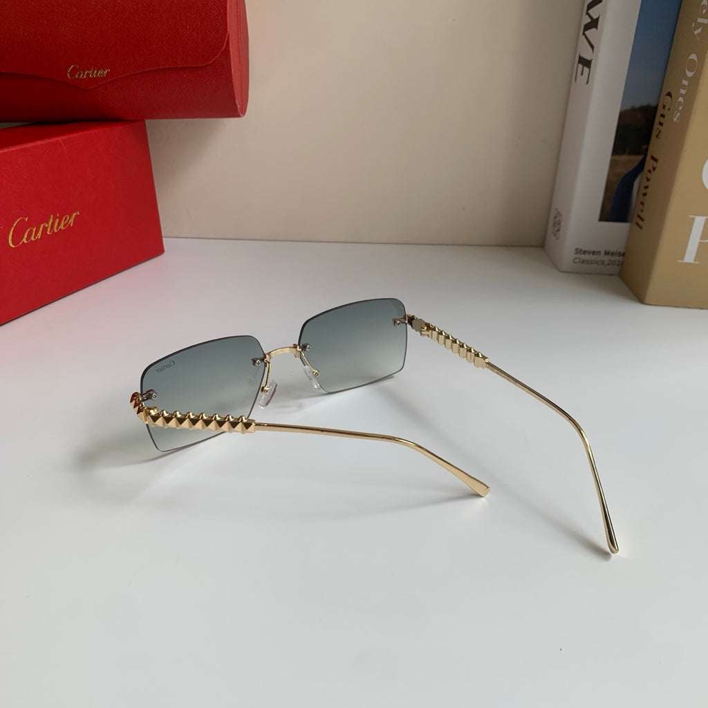 Cartier Lightweight Rimless Silver Lens Sunglasses for Men & Women - 449524 - detail image 6