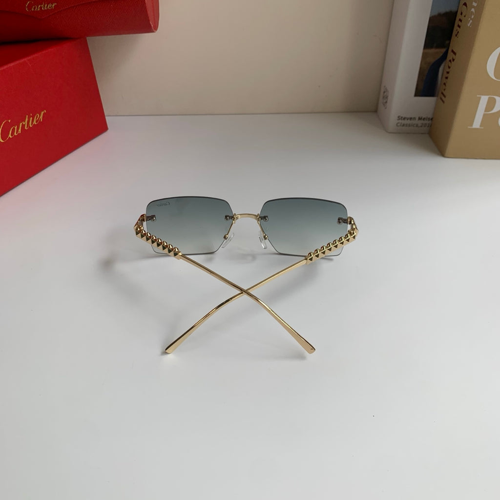 Cartier Lightweight Rimless Silver Lens Sunglasses for Men & Women - 449524 - detail image 8