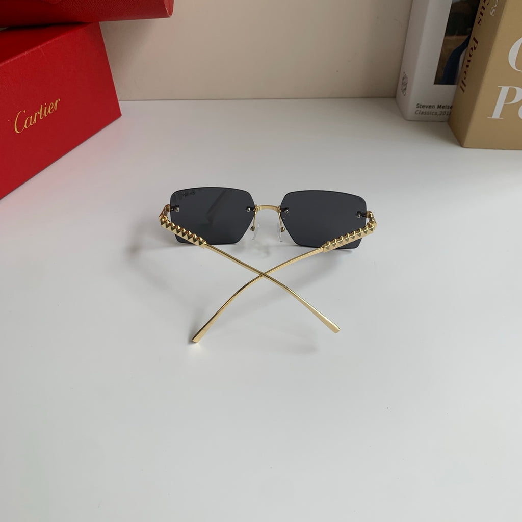 Cartier Lightweight Rimless Silver Lens Sunglasses for Men & Women - 449525 - detail image 6