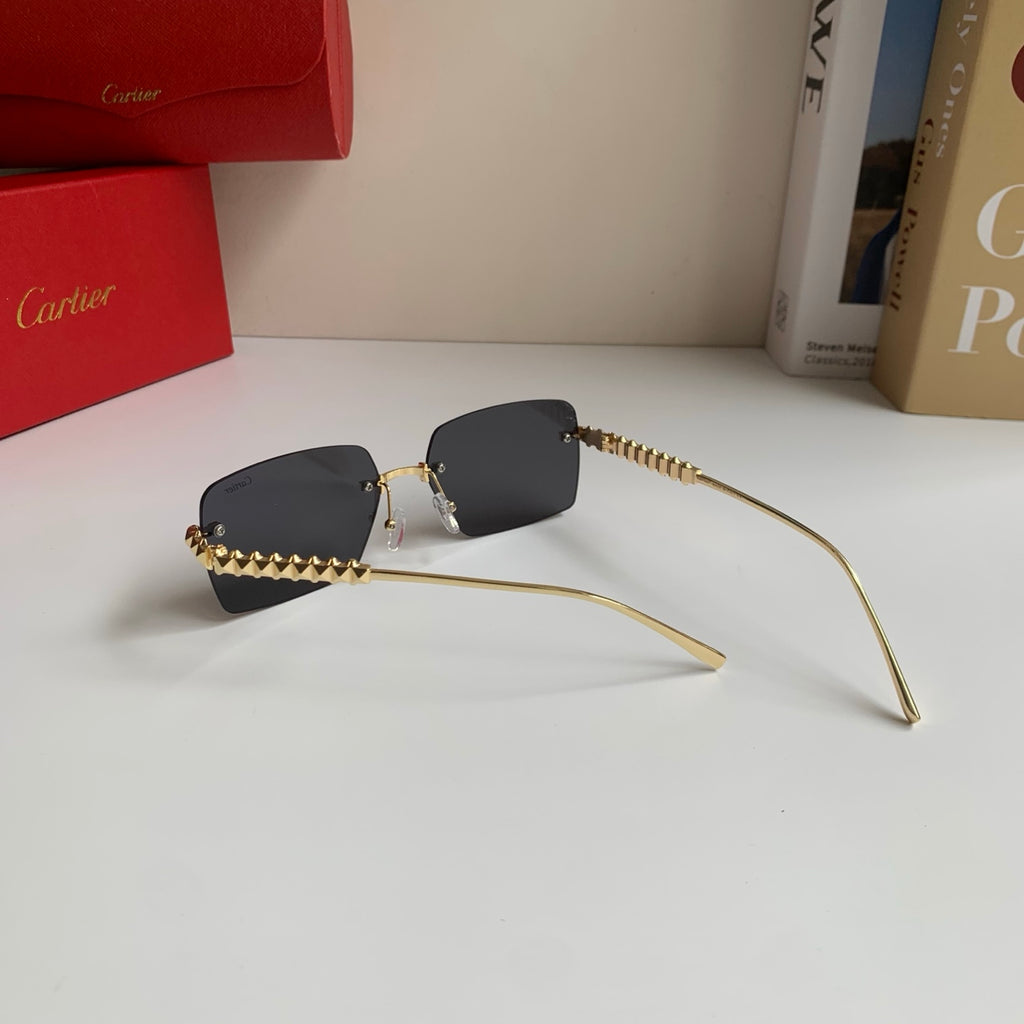 Cartier Lightweight Rimless Silver Lens Sunglasses for Men & Women - 449525 - detail image 8