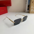 Cartier Lightweight Rimless Silver Lens Sunglasses for Men & Women - 449525