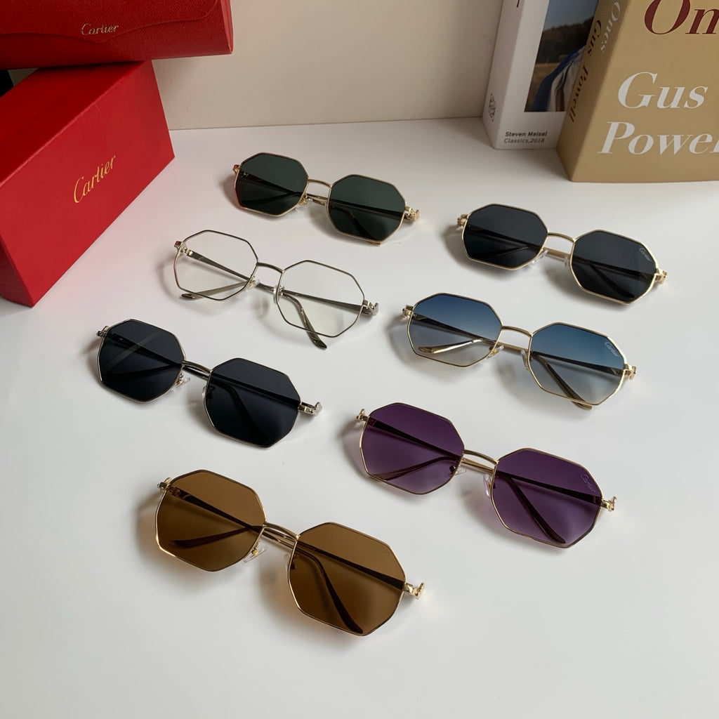 Cartier Metal Fashion Silver Lens Sunglasses for Men & Women - 465826 - detail image 9