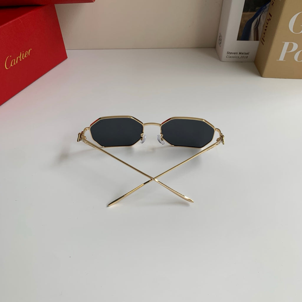 Cartier Metal Fashion Silver Lens Sunglasses for Men & Women - 465826 - detail image 6