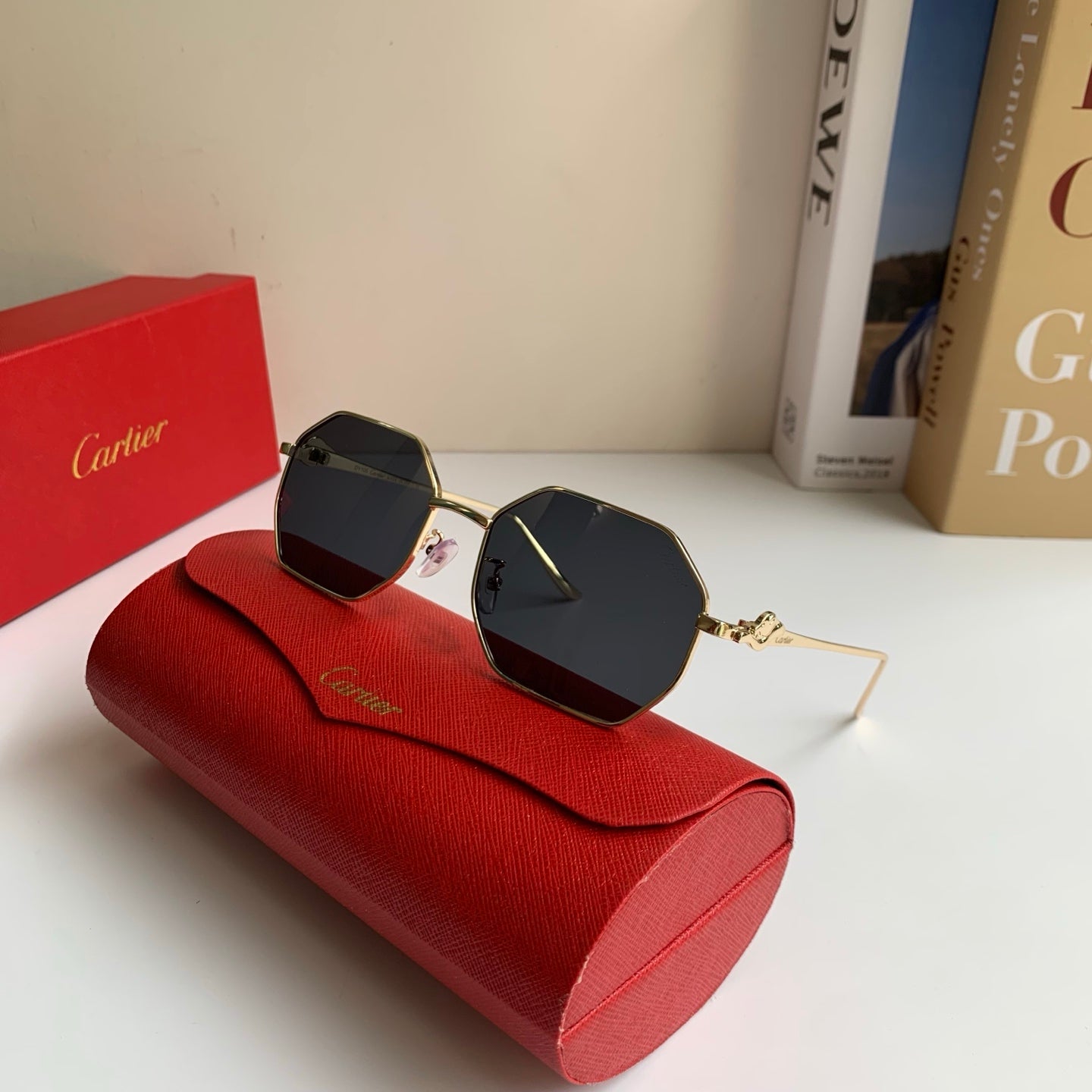 Cartier Metal Fashion Silver Lens Sunglasses for Men & Women - 465826 - detail image 4