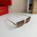 Cartier Square Silver Lens Sunglasses for Men & Women - 465881
