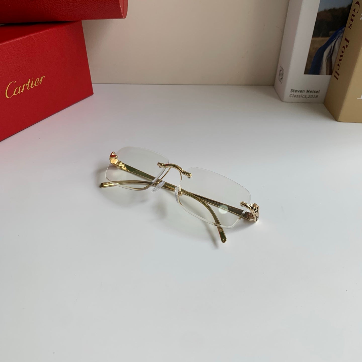 Cartier Square Silver Lens Sunglasses for Men & Women - 465882 - detail image 3