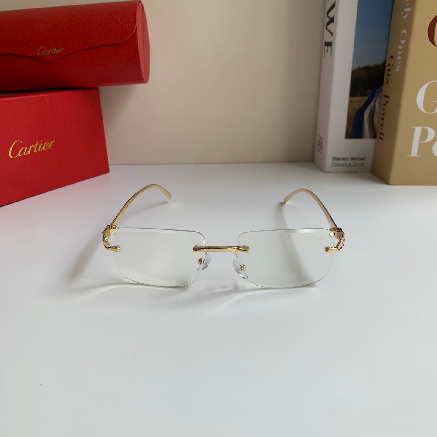 Cartier Square Silver Lens Sunglasses for Men & Women - 465882 - detail image 5