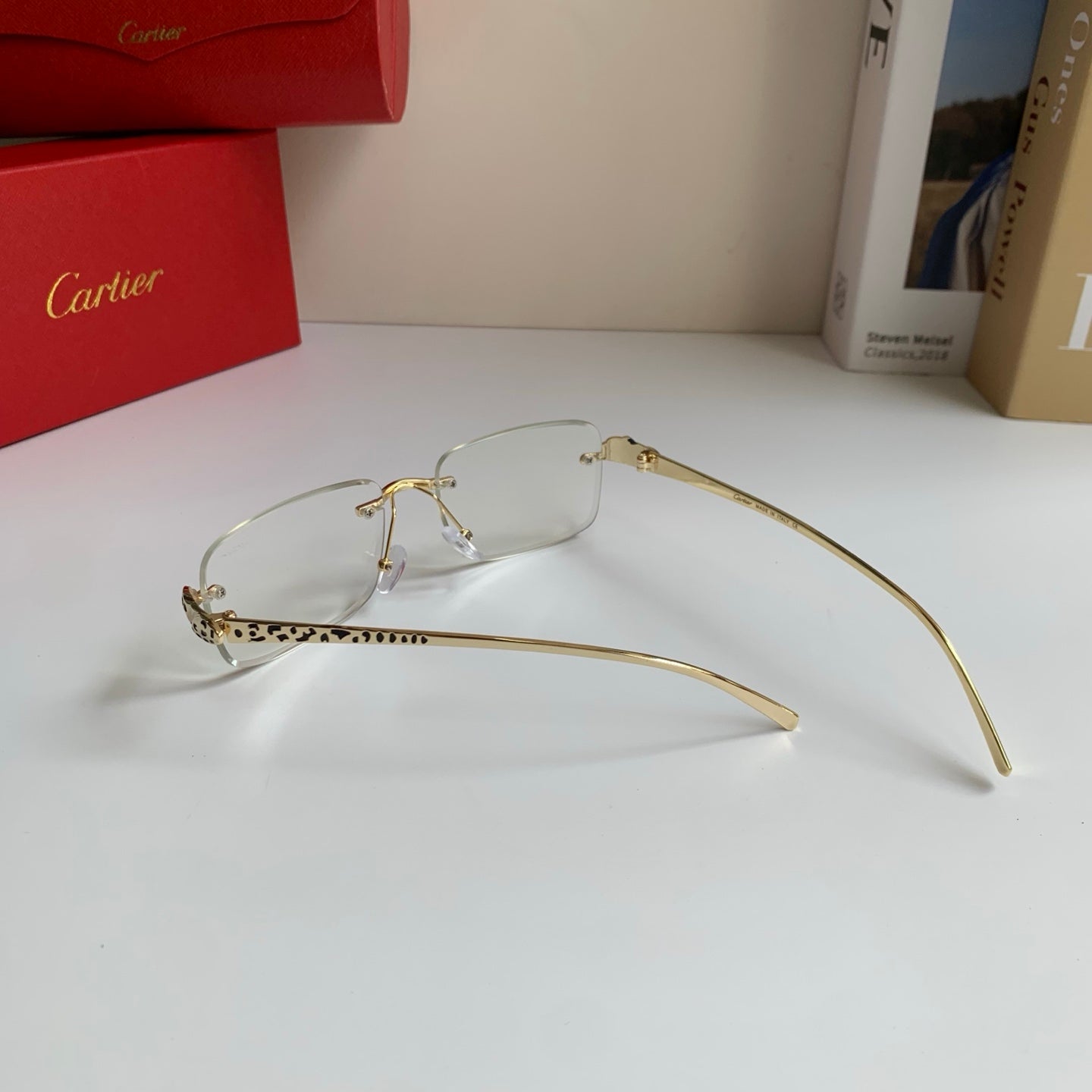 Cartier Square Silver Lens Sunglasses for Men & Women - 465882 - detail image 6