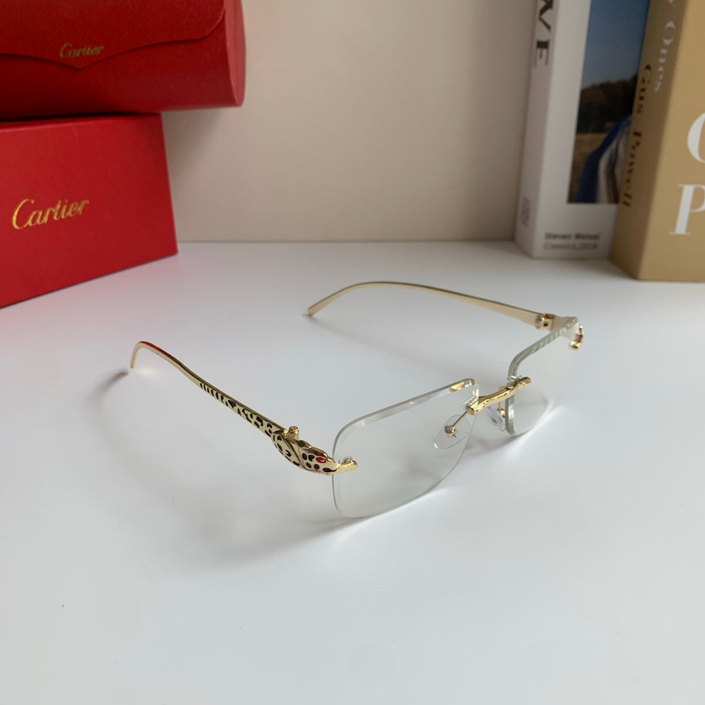 Cartier Square Silver Lens Sunglasses for Men & Women - 465882