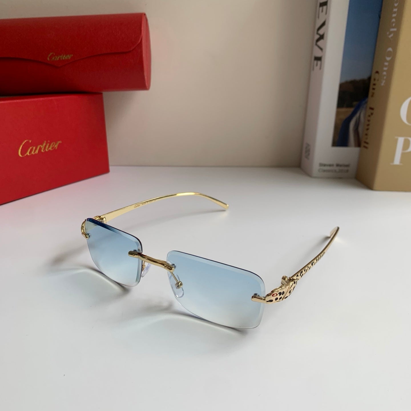 Cartier Square Silver Lens Sunglasses for Men & Women - 465883 - detail image 2