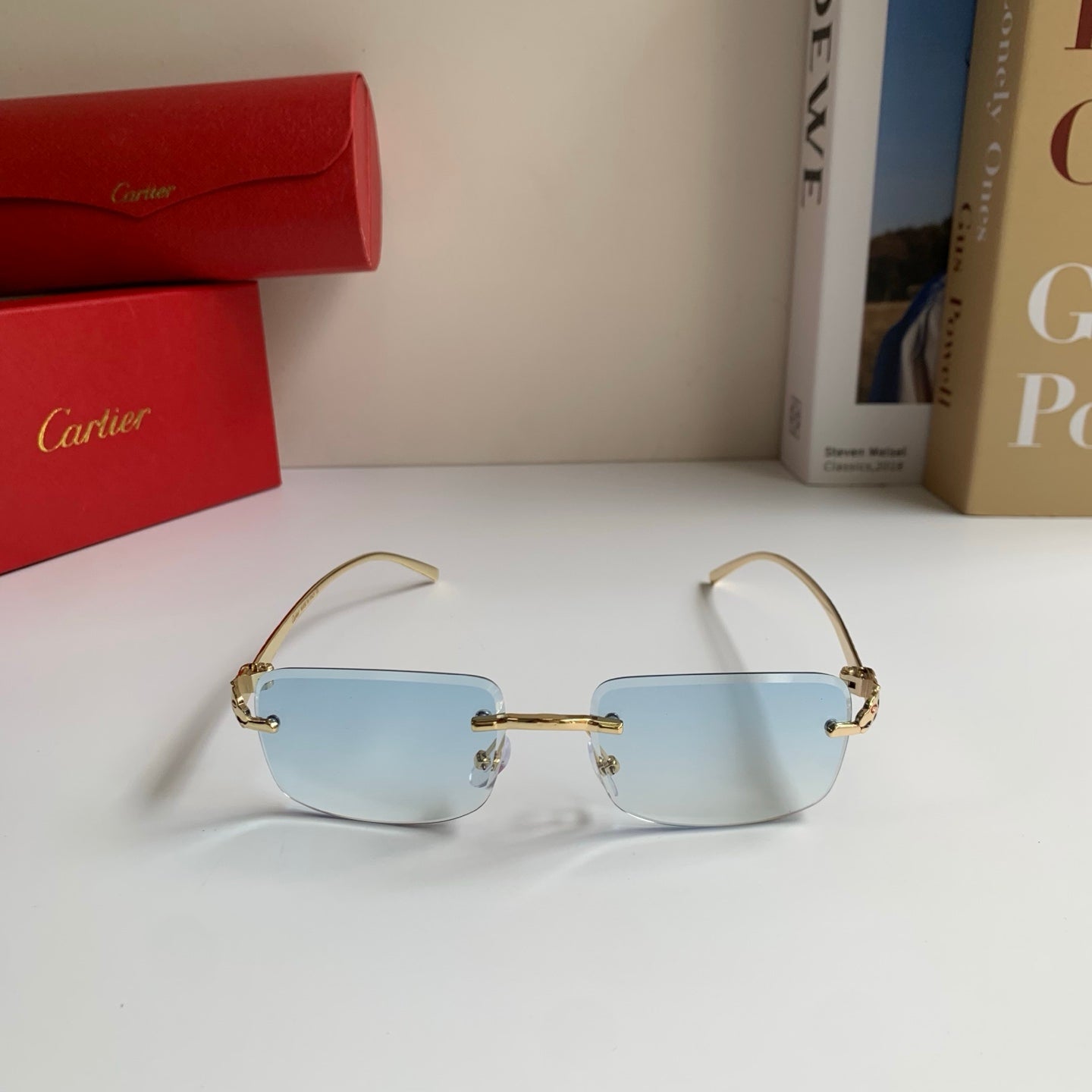 Cartier Square Silver Lens Sunglasses for Men & Women - 465883 - detail image 5