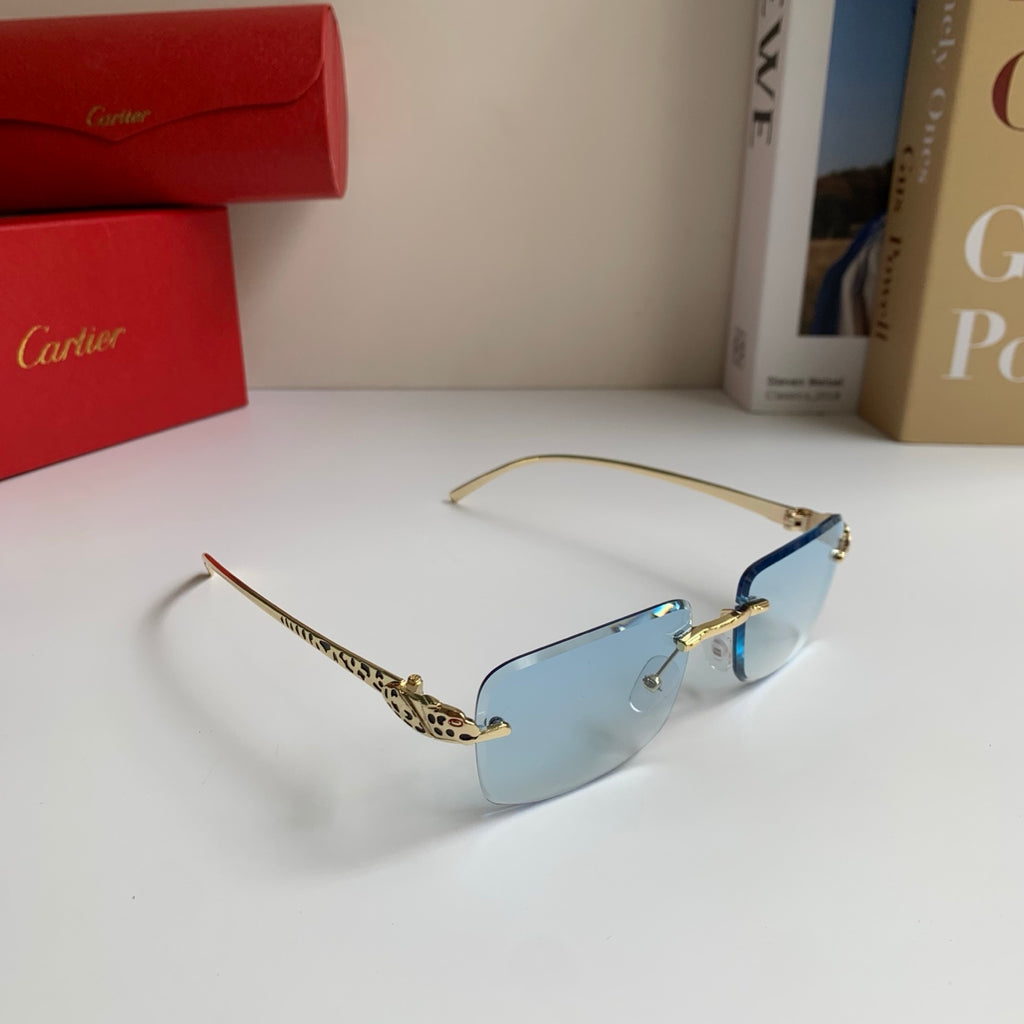 Cartier Square Silver Lens Sunglasses for Men & Women - 465883