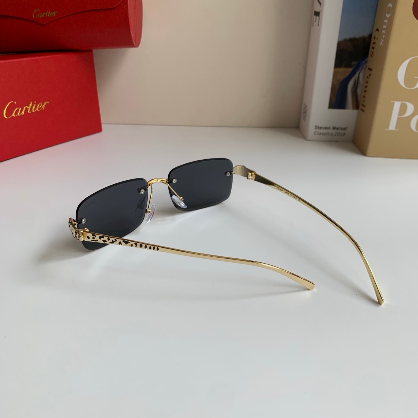 Cartier Square Silver Lens Sunglasses for Men & Women - 465884 - detail image 7