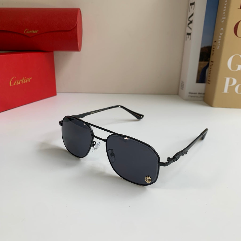Cartier Metal Fashion Silver Lens Sunglasses for Men & Women - 465733 - detail image 2