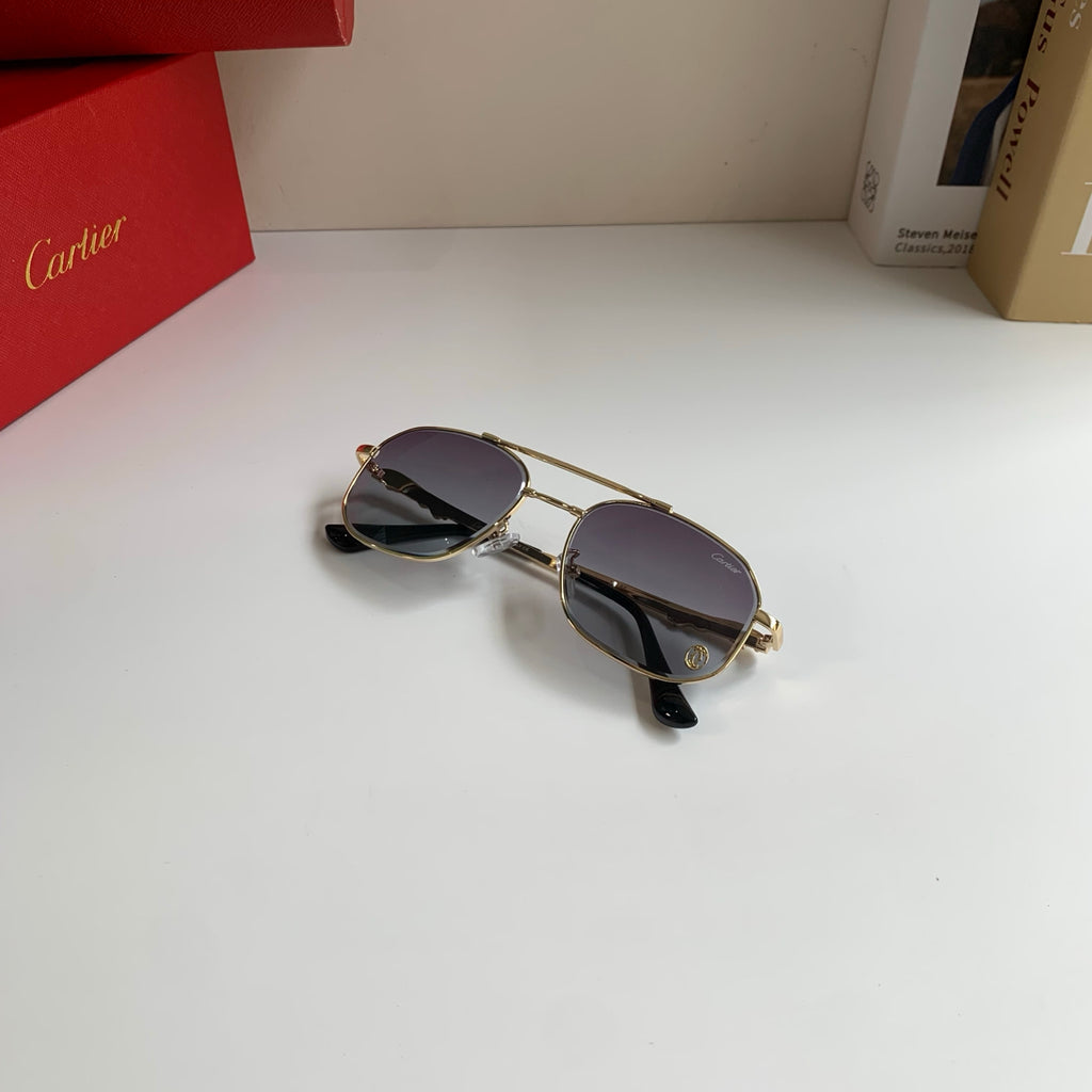 Cartier Metal Fashion Silver Lens Sunglasses for Men & Women - 465734 - detail image 4