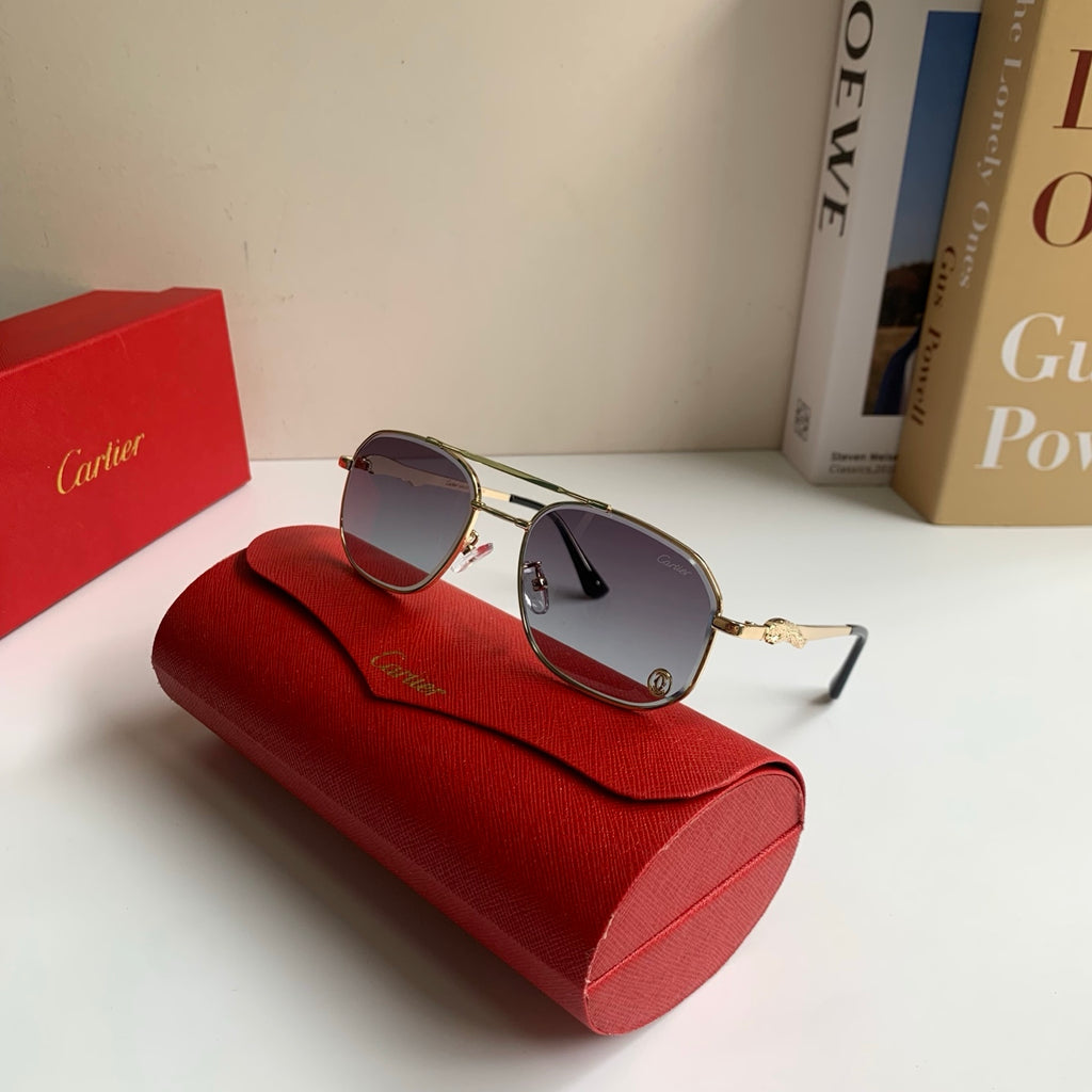 Cartier Metal Fashion Silver Lens Sunglasses for Men & Women - 465734 - detail image 5