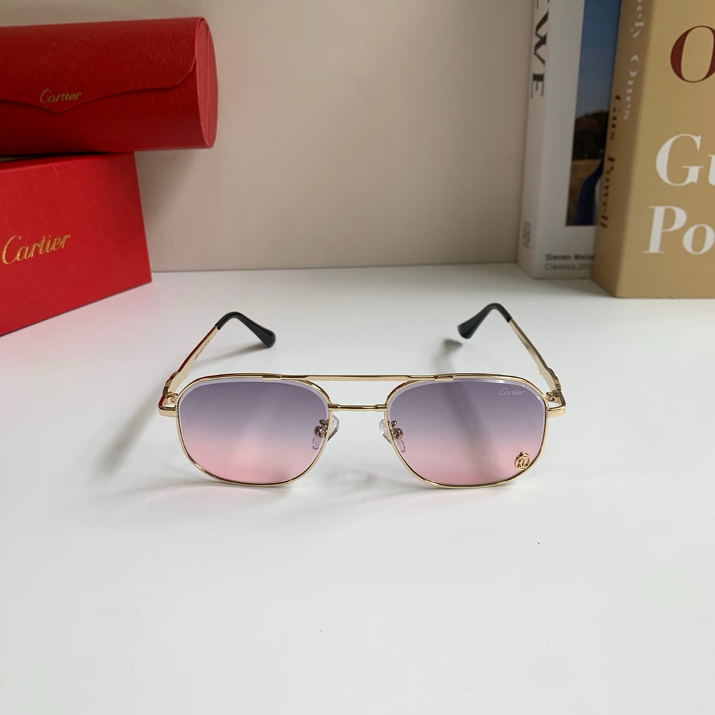 Cartier Metal Fashion Silver Lens Sunglasses for Men & Women - 465735 - detail image 5