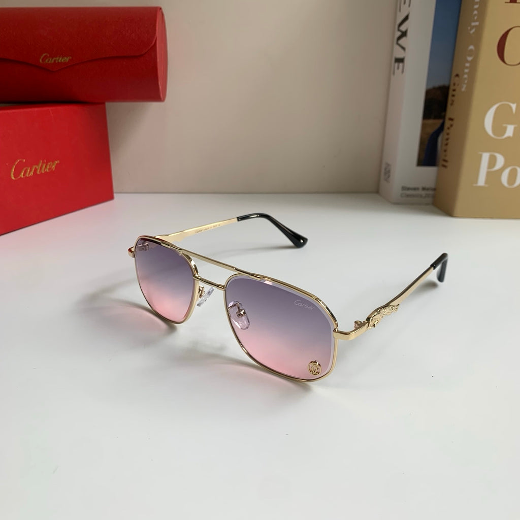 Cartier Metal Fashion Silver Lens Sunglasses for Men & Women - 465735 - detail image 2