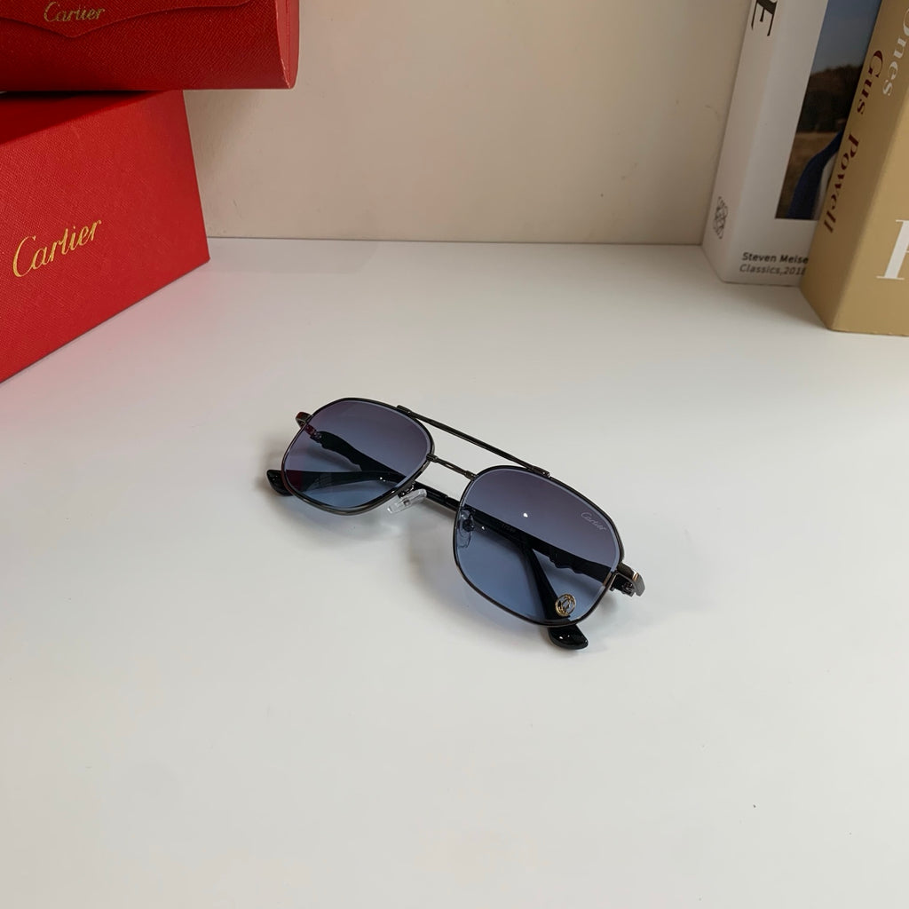 Cartier Metal Fashion Silver Lens Sunglasses for Men & Women - 465736 - detail image 4