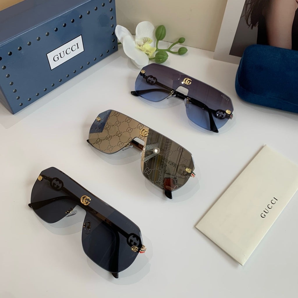 Gucci Square Silver Lens Sunglasses for Men & Women - 464936 - detail image 2