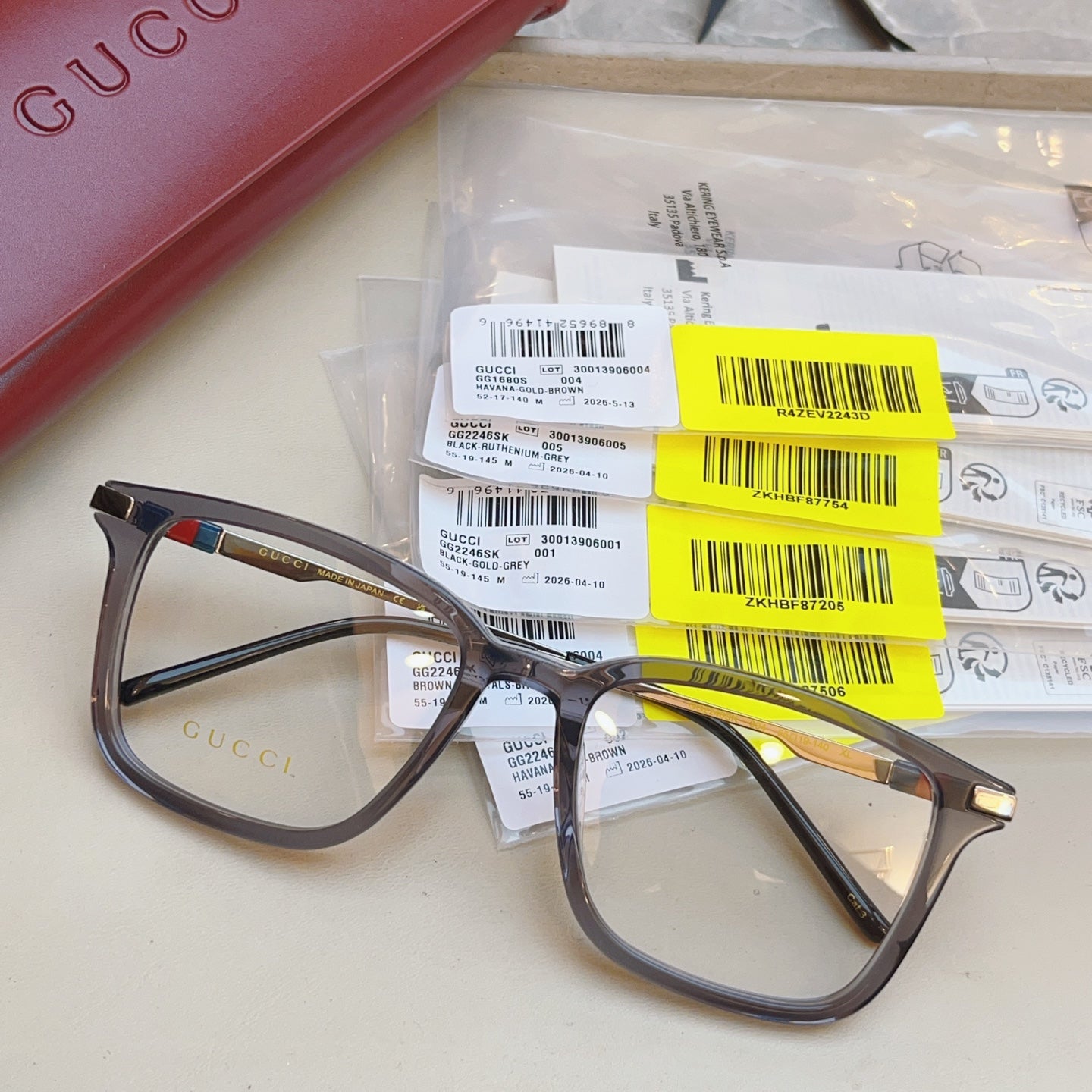 Gucci GG2246SK Fashion Yellow Lens Sunglasses for Men & Women
