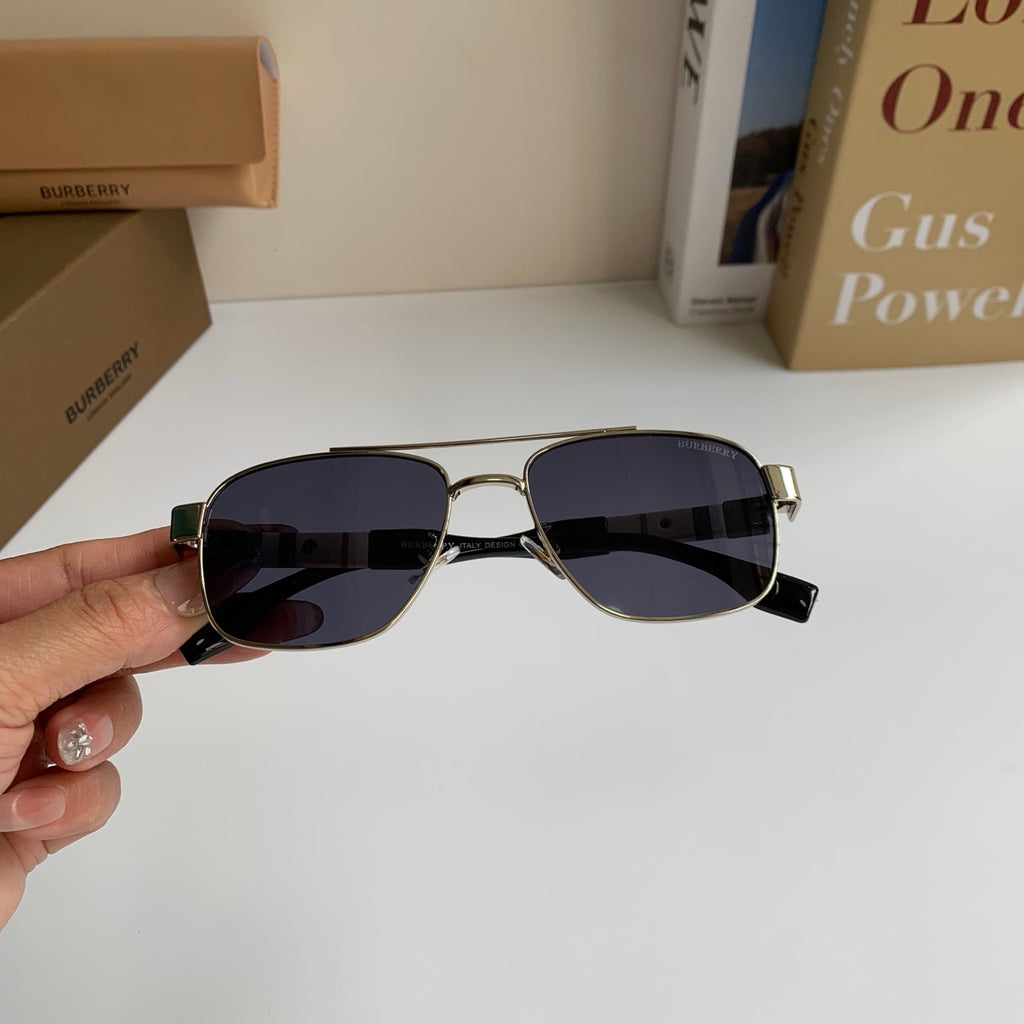Burberry Metal Square Silver Lens Sunglasses for Men & Women - 487441 - detail image 4