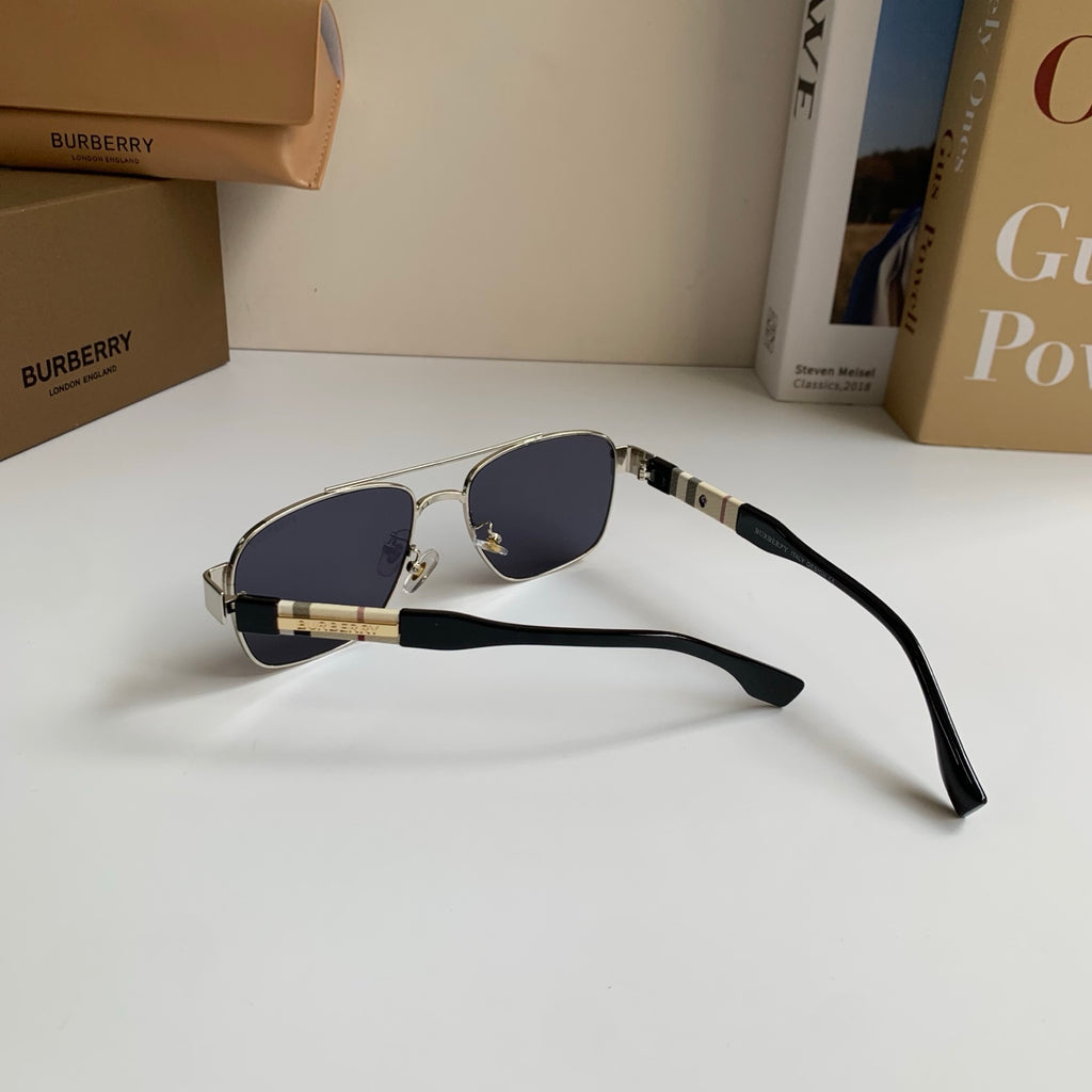 Burberry Metal Square Silver Lens Sunglasses for Men & Women - 399090 - detail image 8