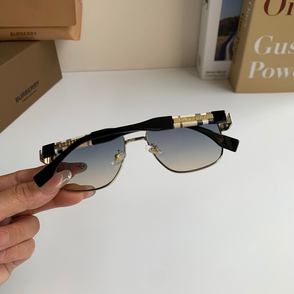 Burberry Metal Square Silver Lens Sunglasses for Men & Women - 399091 - detail image 7