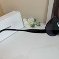 Celine Round Black Lens Sunglasses for Men & Women - 398867