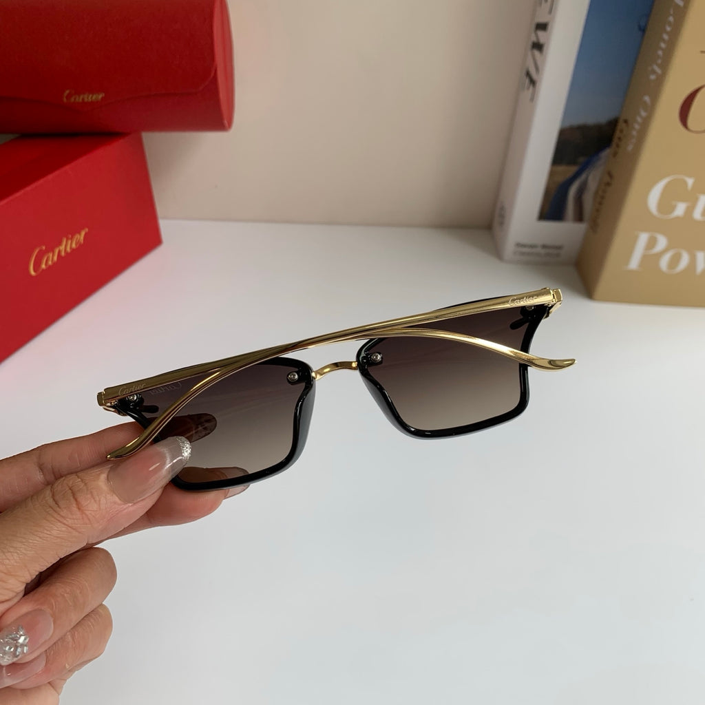 Cartier Lightweight Rimless Silver Lens Sunglasses for Men & Women - 487393 - detail image 6