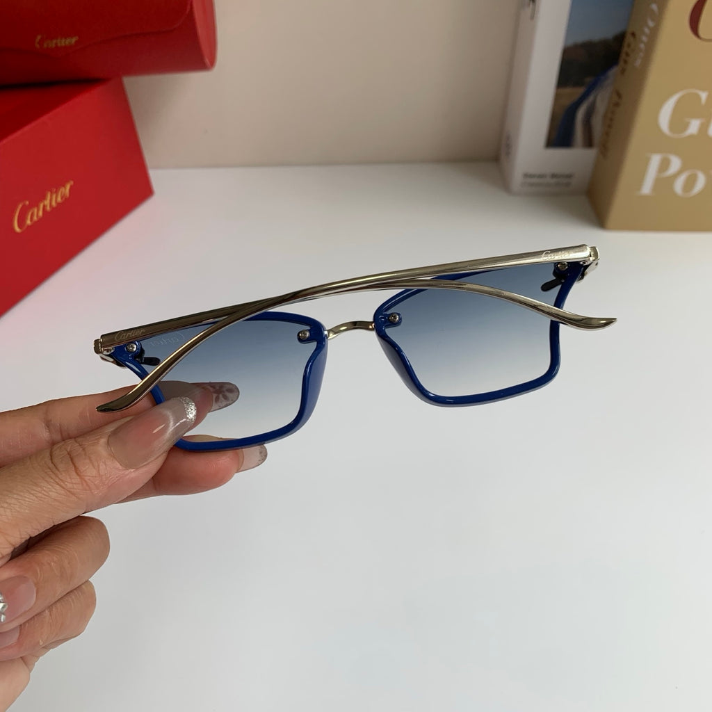 Cartier Lightweight Rimless Silver Lens Sunglasses for Men & Women - 487394 - detail image 6