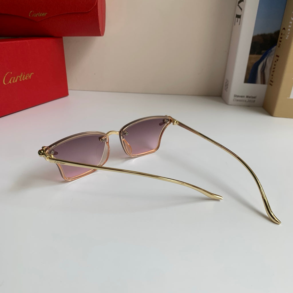 Cartier Lightweight Rimless Silver Lens Sunglasses for Men & Women - 487396 - detail image 6