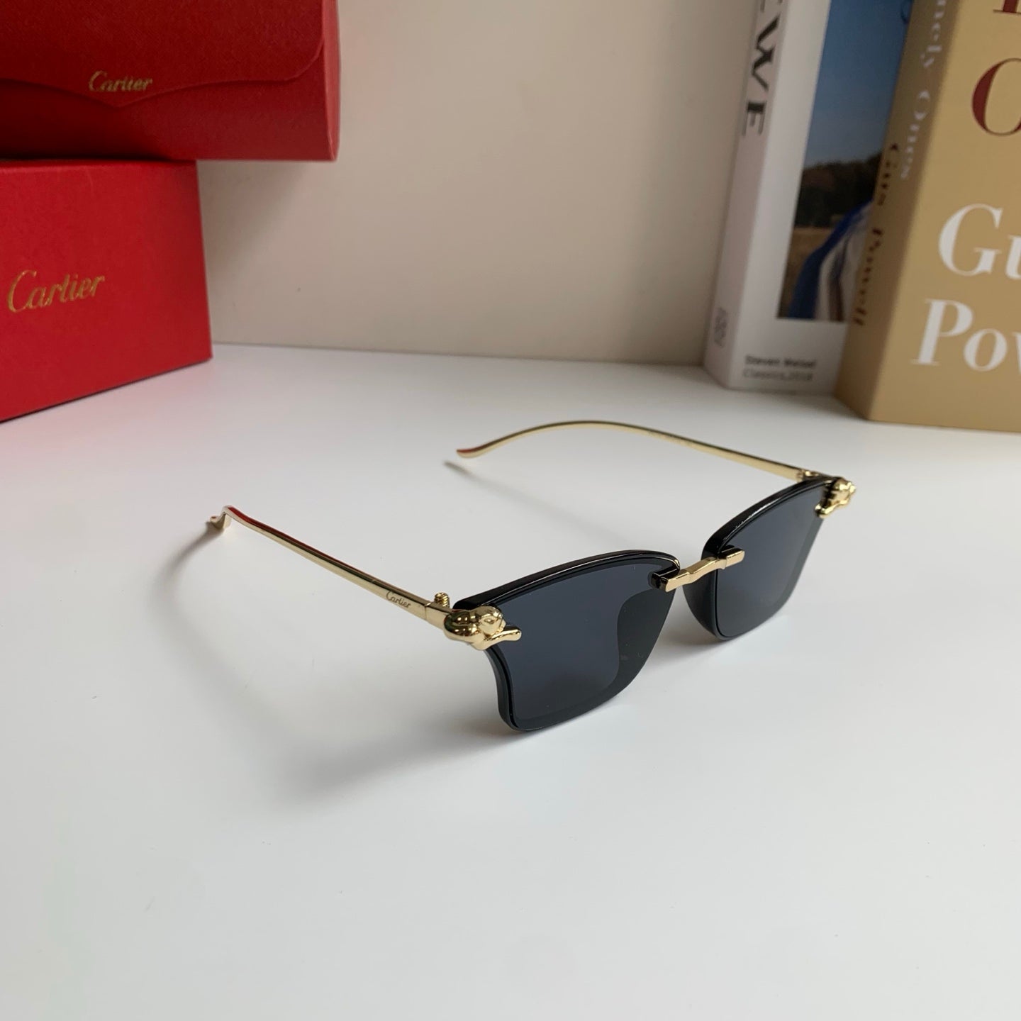 Cartier Lightweight Rimless Silver Lens Sunglasses for Men & Women - 487397