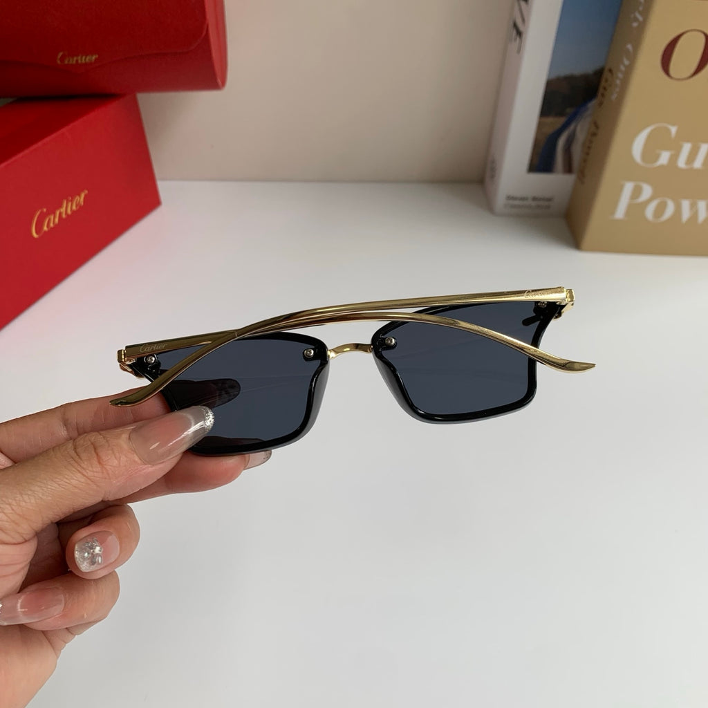 Cartier Lightweight Rimless Silver Lens Sunglasses for Men & Women - 487397 - detail image 7