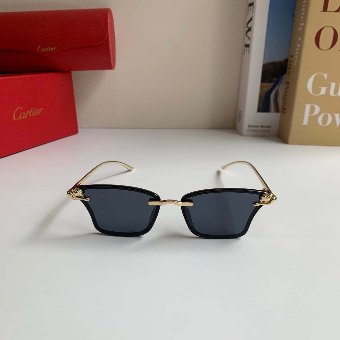 Cartier Lightweight Rimless Silver Lens Sunglasses for Men & Women - 487397 - detail image 5