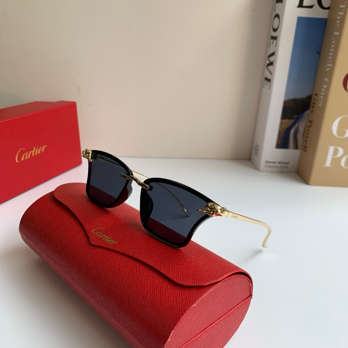 Cartier Lightweight Rimless Silver Lens Sunglasses for Men & Women - 487397 - detail image 4