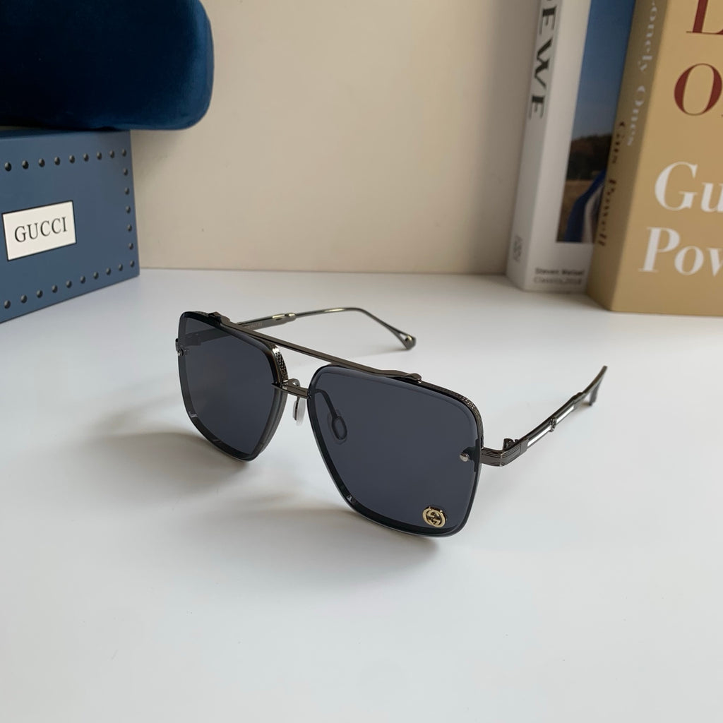 Gucci Metal Square Silver Lens Sunglasses for Men & Women - 486420 - detail image 2