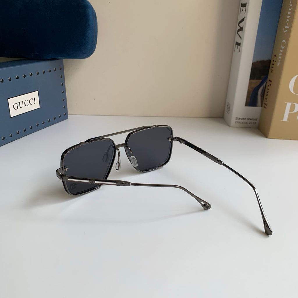 Gucci Metal Square Silver Lens Sunglasses for Men & Women - 486420 - detail image 7