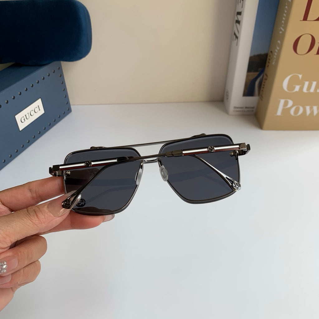 Gucci Metal Square Silver Lens Sunglasses for Men & Women - 486420 - detail image 8