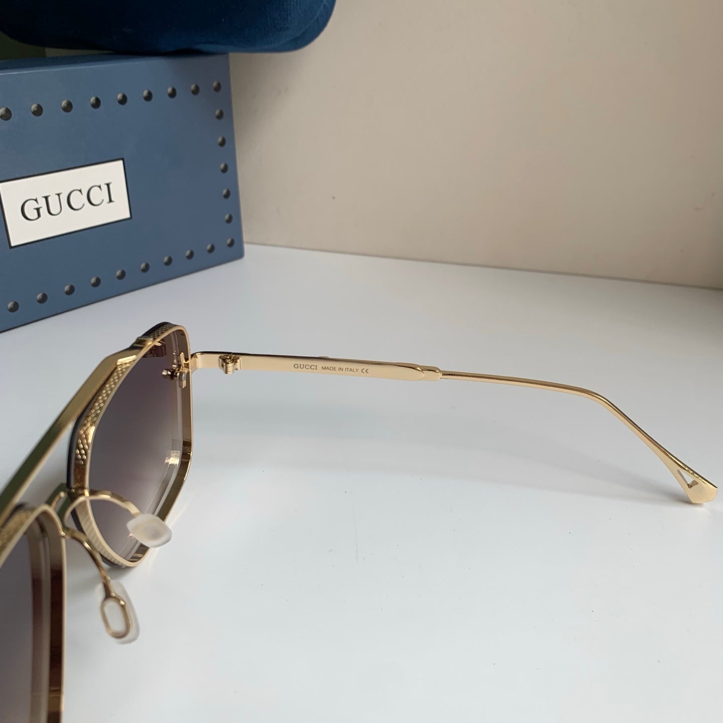 Gucci Metal Square Silver Lens Sunglasses for Men & Women - 486421 - detail image 7
