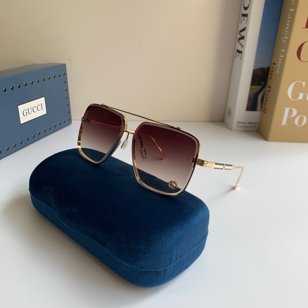Gucci Metal Square Silver Lens Sunglasses for Men & Women - 486421 - detail image 4