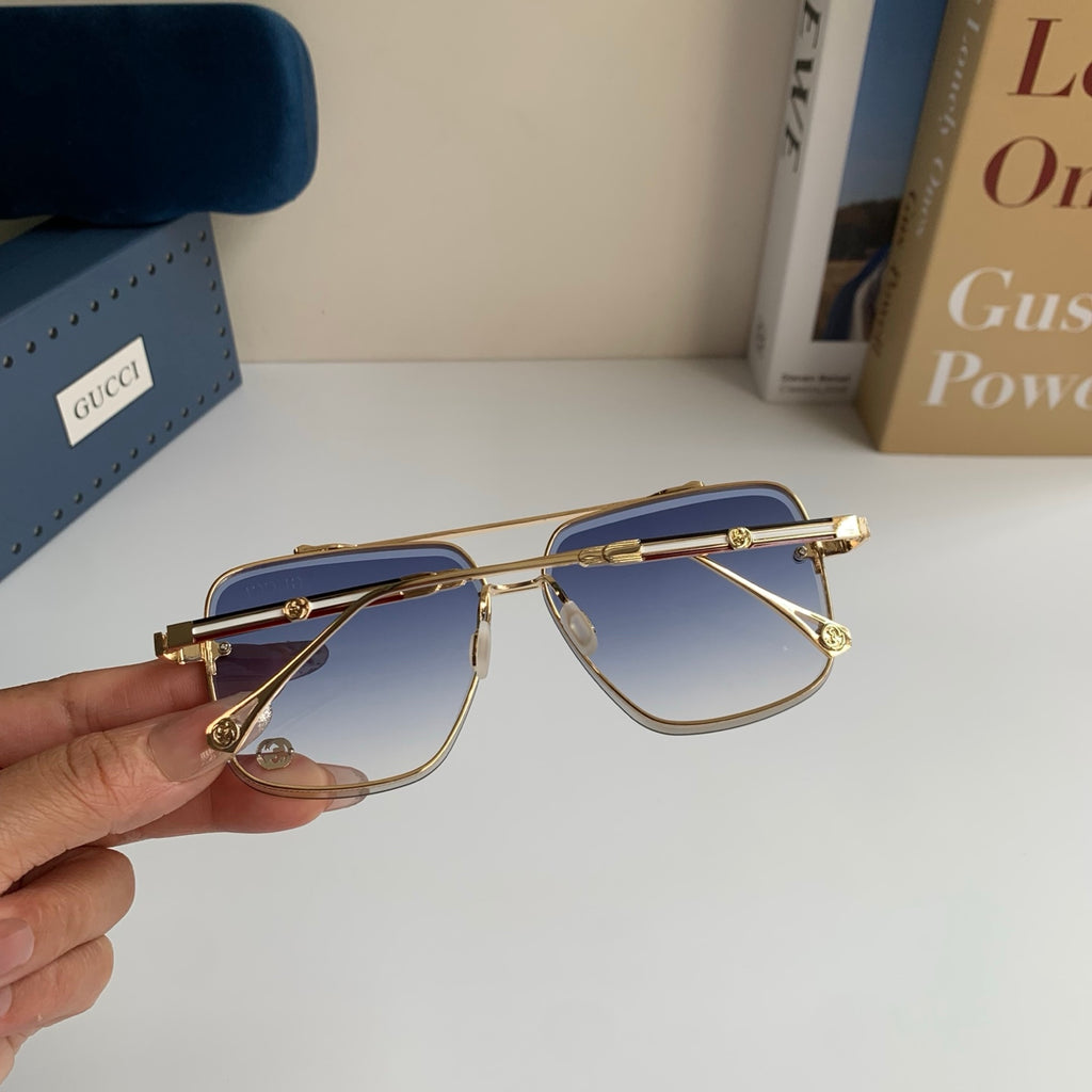 Gucci Metal Square Silver Lens Sunglasses for Men & Women - 486423 - detail image 7