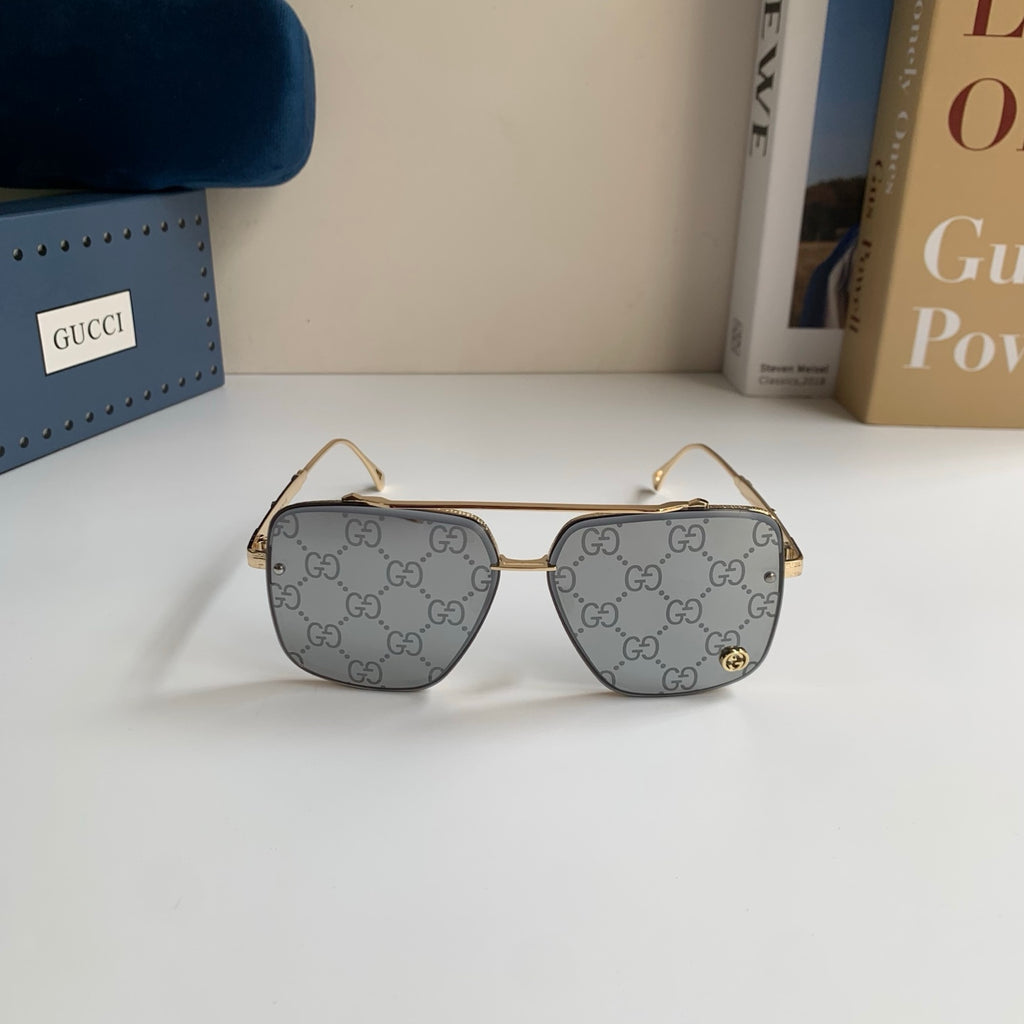 Gucci Metal Square Silver Lens Sunglasses for Men & Women - 486424 - detail image 5