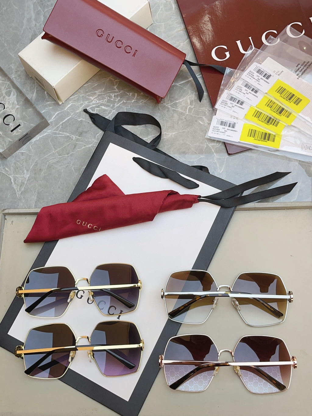 Gucci GG2163S Fashion Brown Lens Sunglasses for Men & Women - detail image 5