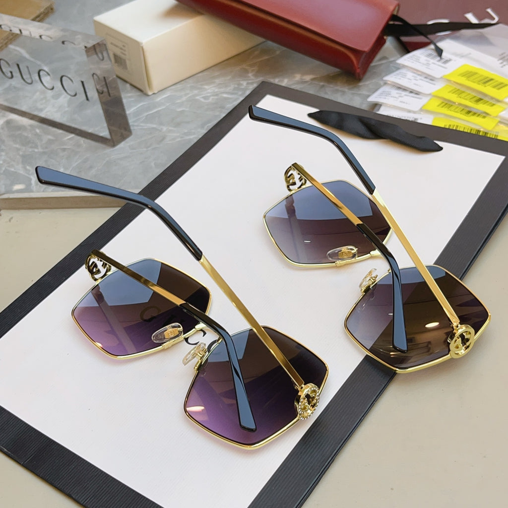 Gucci GG2163S Fashion Brown Lens Sunglasses for Men & Women - detail image 4