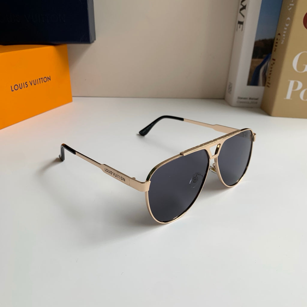 Louis Vuitton Metal Aviator Silver Lens Sunglasses for Men & Women - 431241