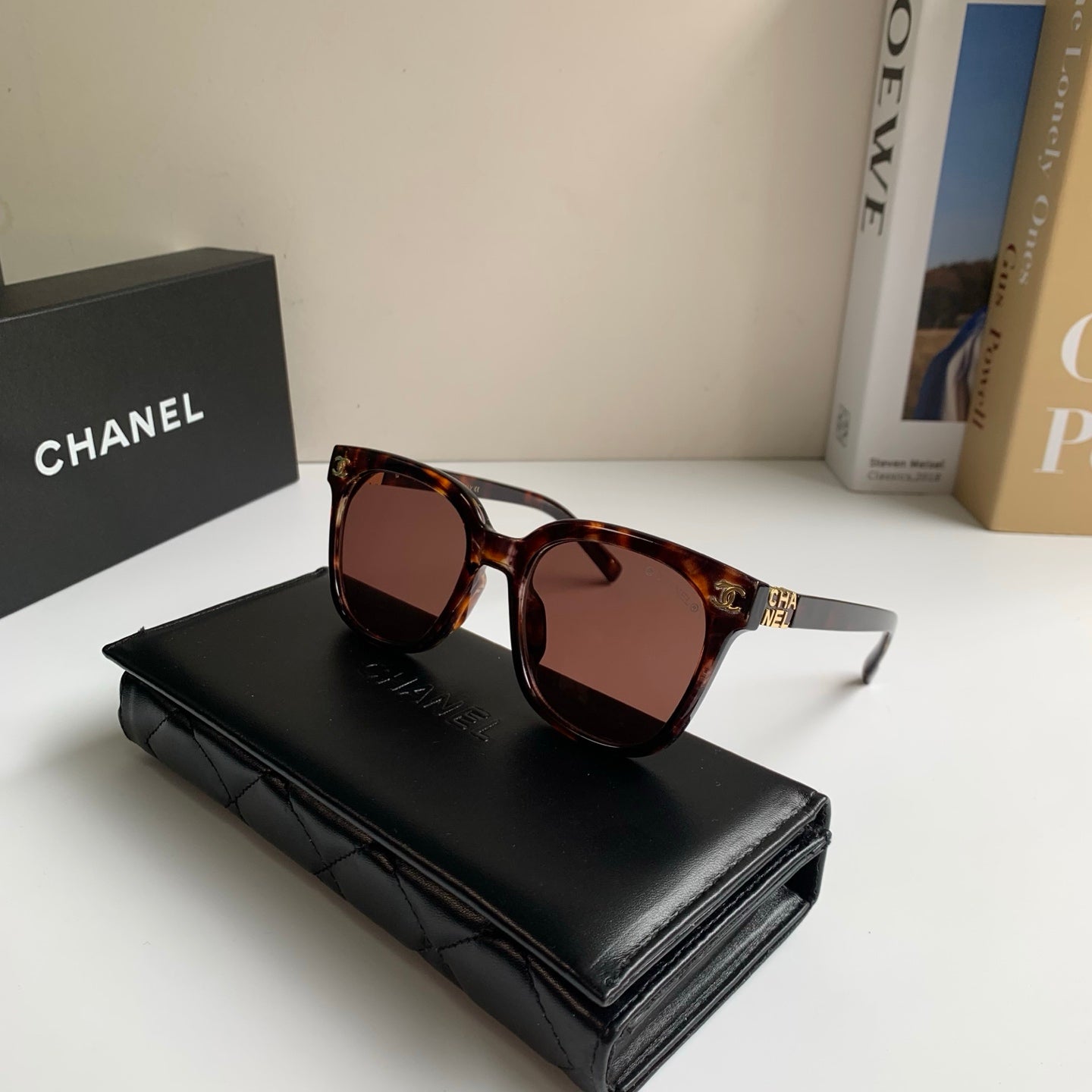 Chanel Square Red Lens Sunglasses for Men & Women - 431644 - detail image 5