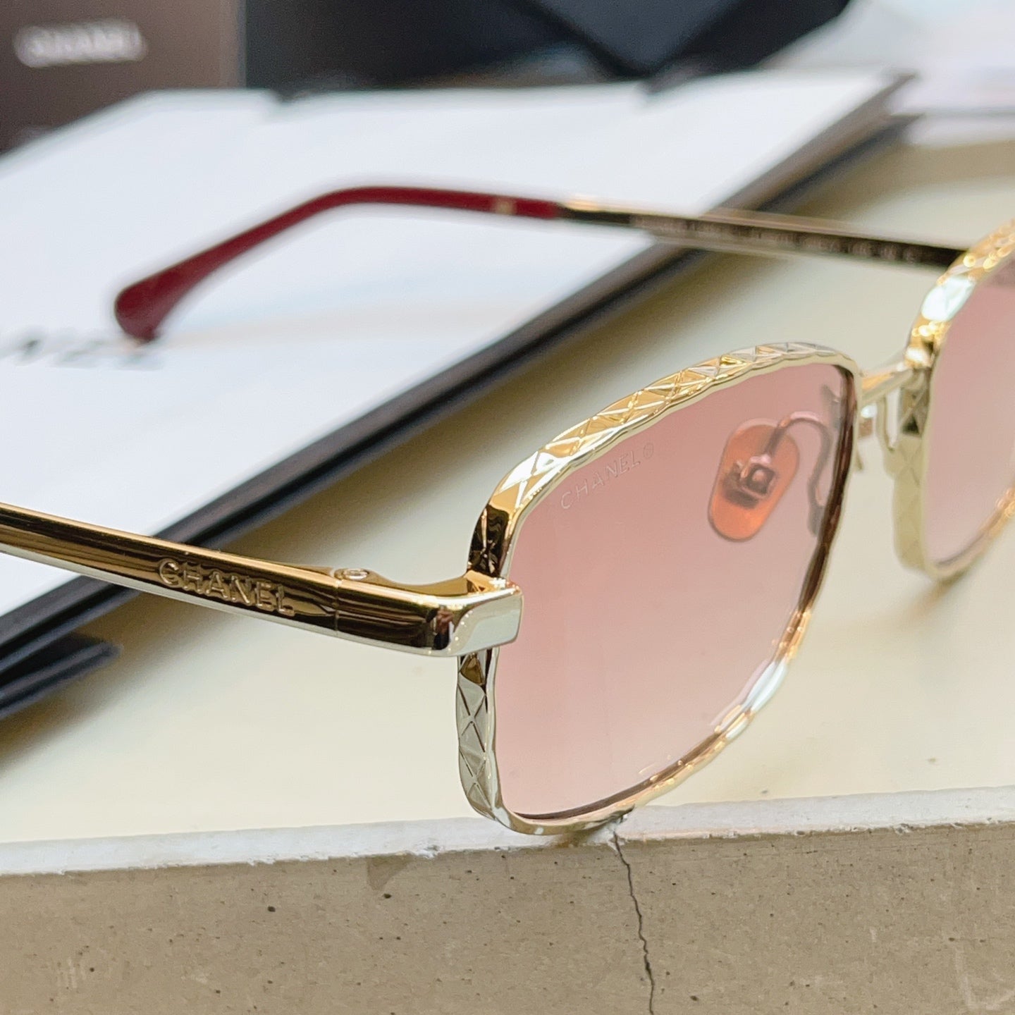 Chanel CH4295-S Fashion Brown Lens Sunglasses for Men & Women - detail image 7
